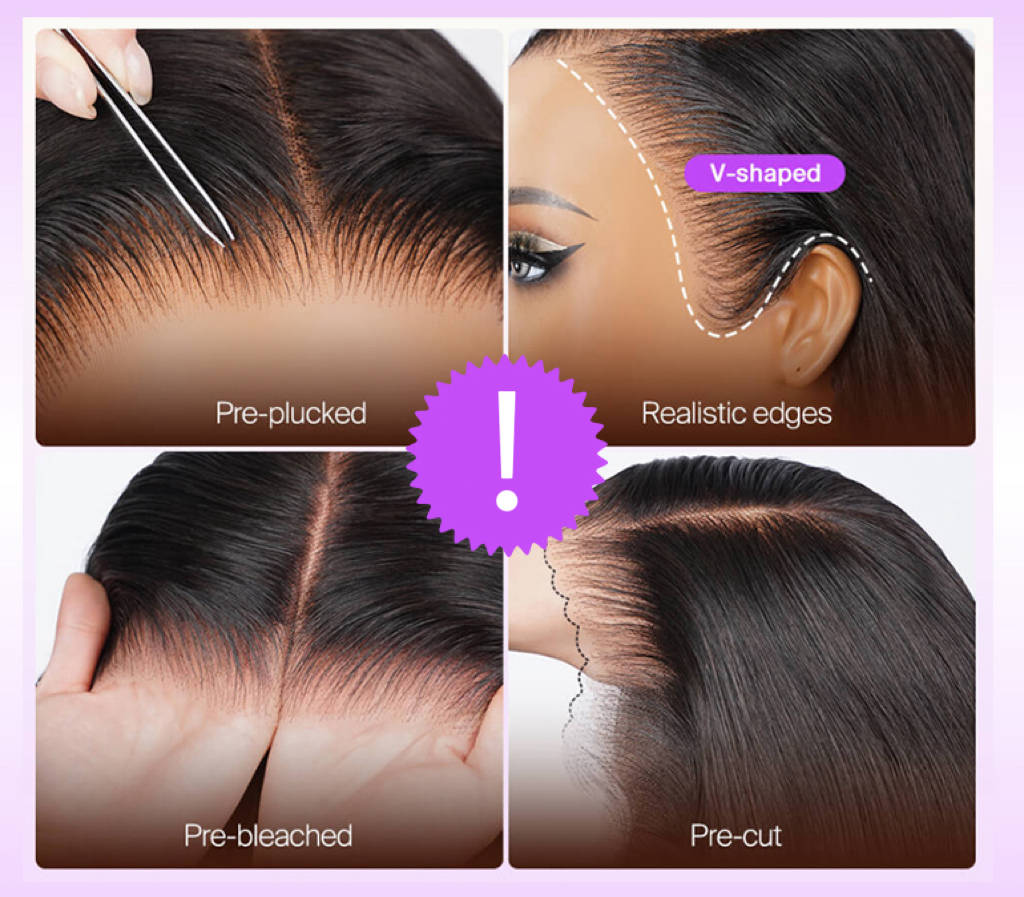 Luxury Straight Chestnut Brown Glueless 13X6 Lace Front Wig