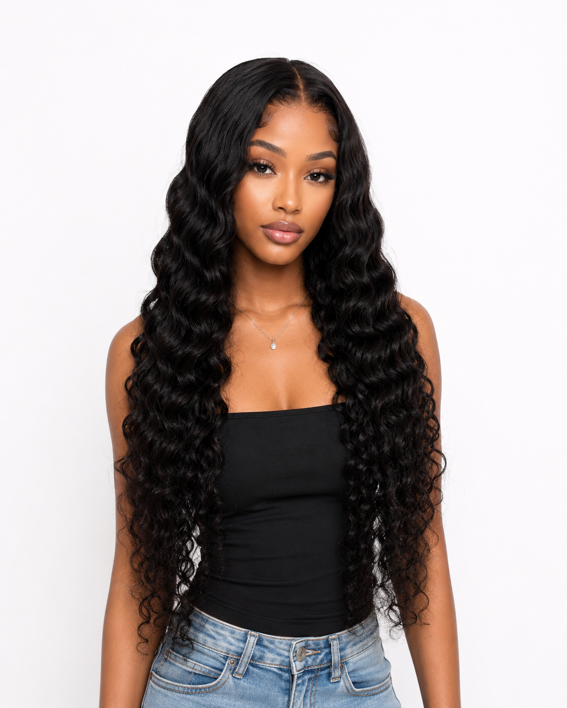 Luxury Deep Wave curly 13X6 Lace Frontal Wig