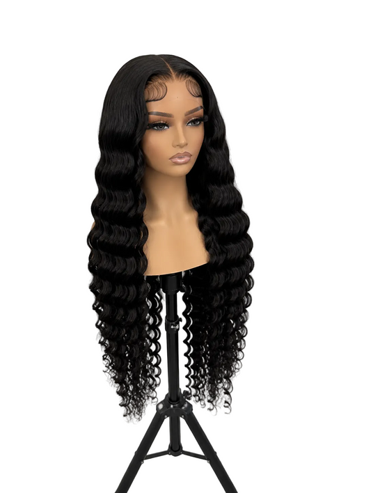 Luxury Deep Wave curly 13X6 Lace Frontal Wig