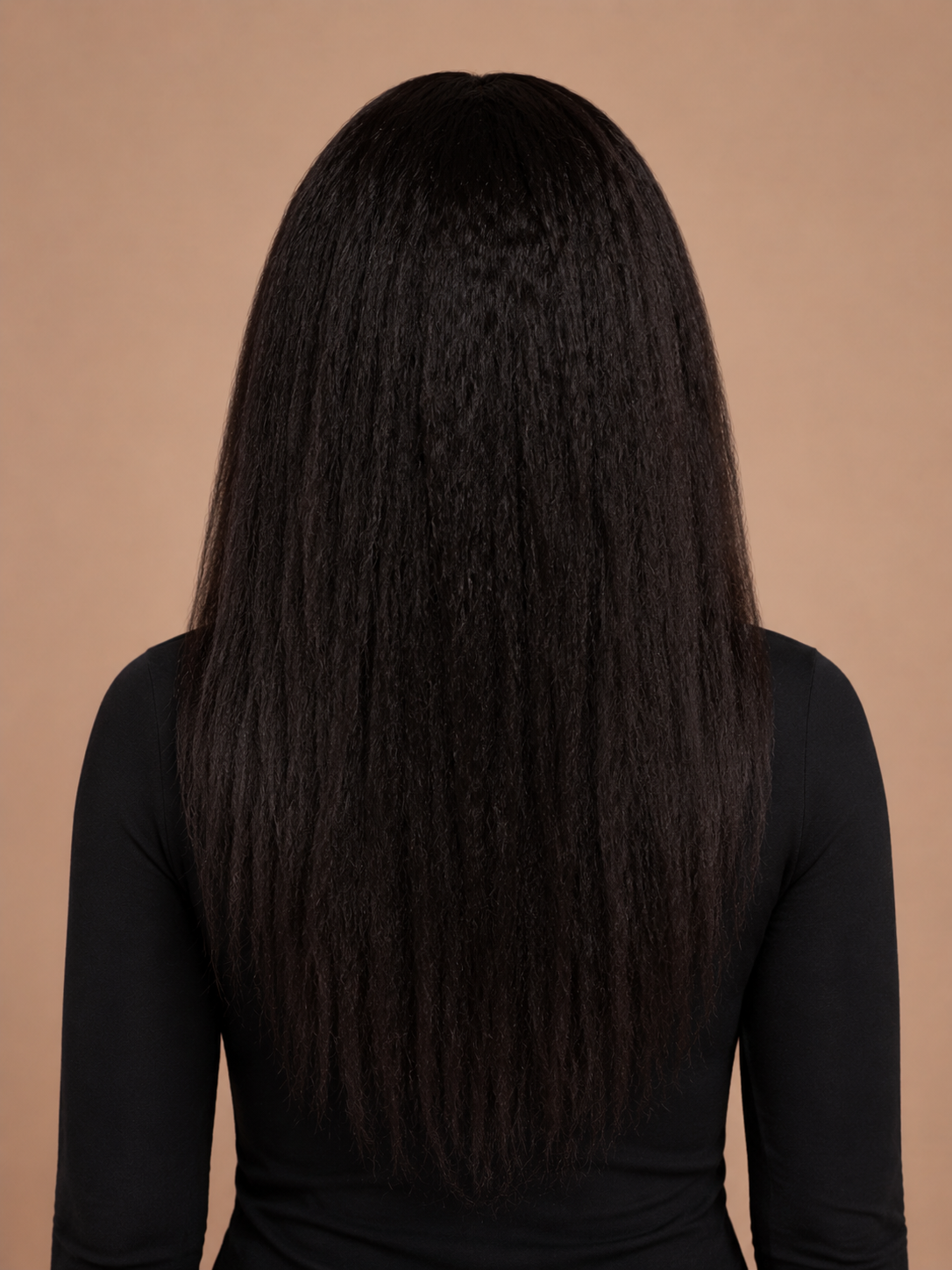 Luxury Kinky Straight Glueless 13X6 Lace Front Wig