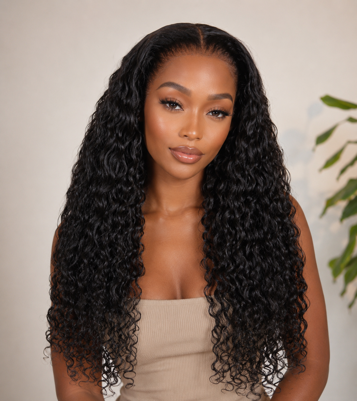Luxury Deep Curly Glueless 13X6 Lace Front Wig