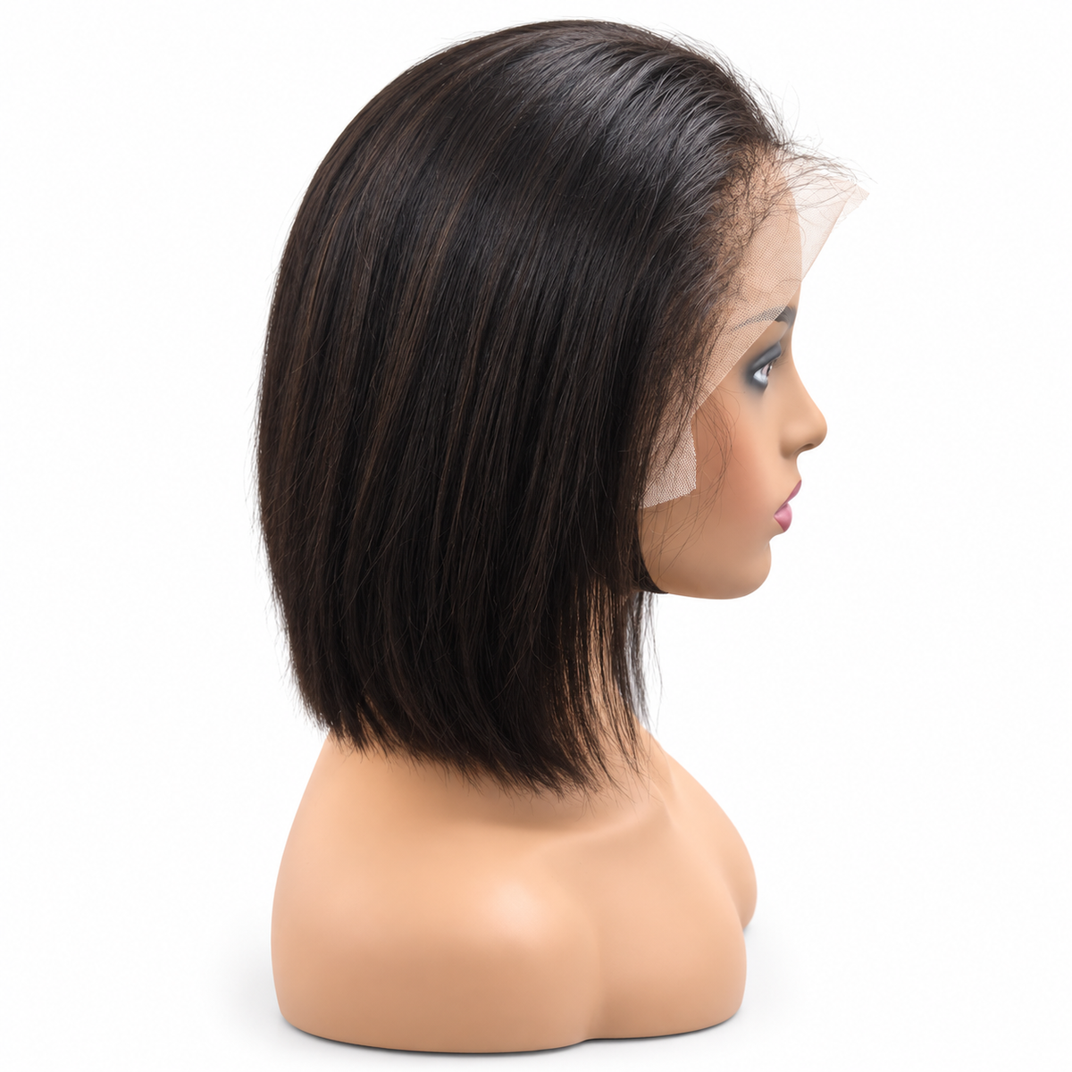 Natural Black 13X4 Frontal Straight Bob wigs