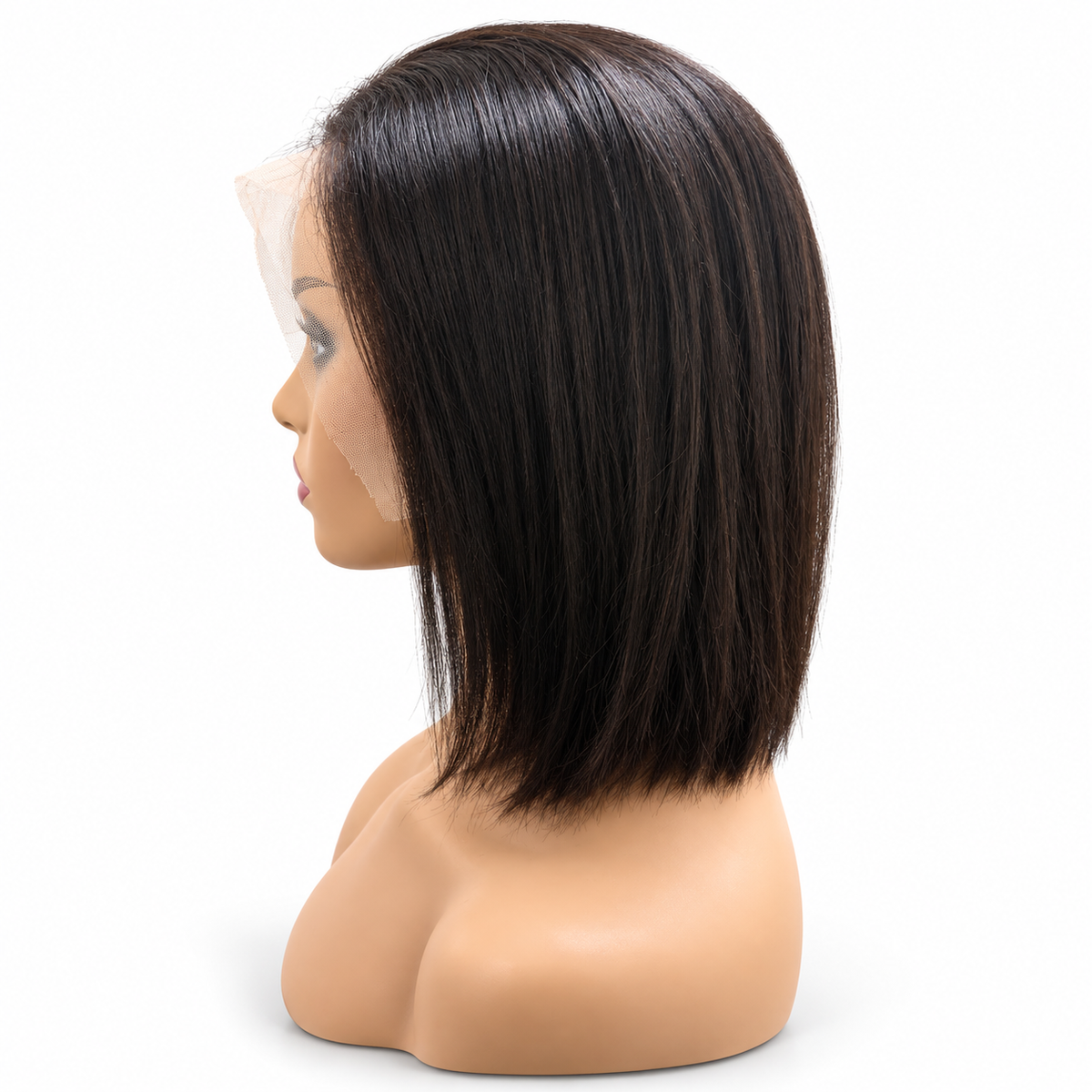 Natural Black 13X4 Frontal Straight Bob wigs