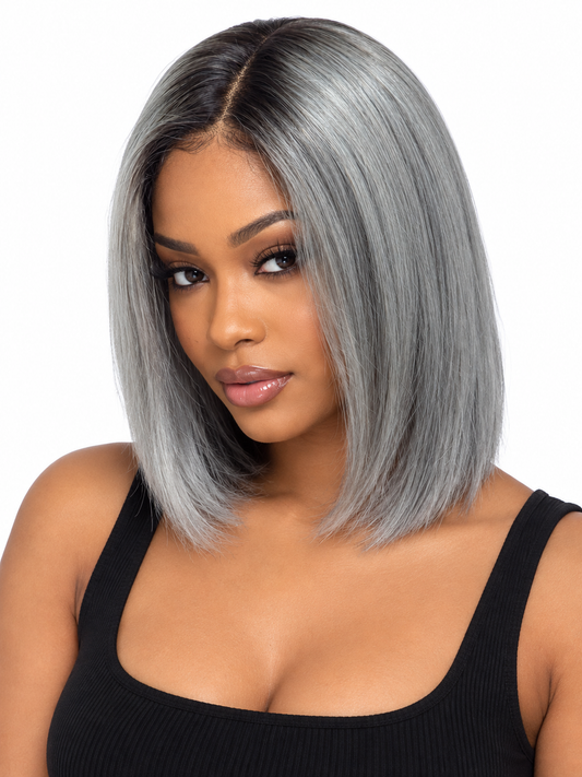 Colored 13X4 Frontal sleek Straight finish Bob wigs