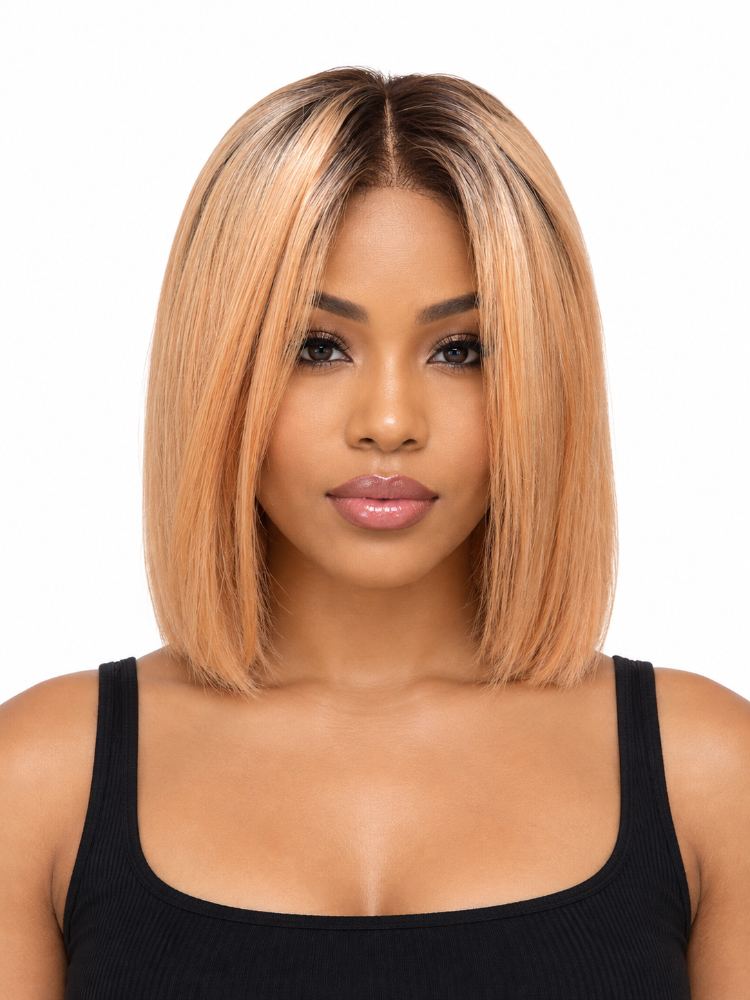 Colored 13X4 Frontal sleek Straight finish Bob wigs