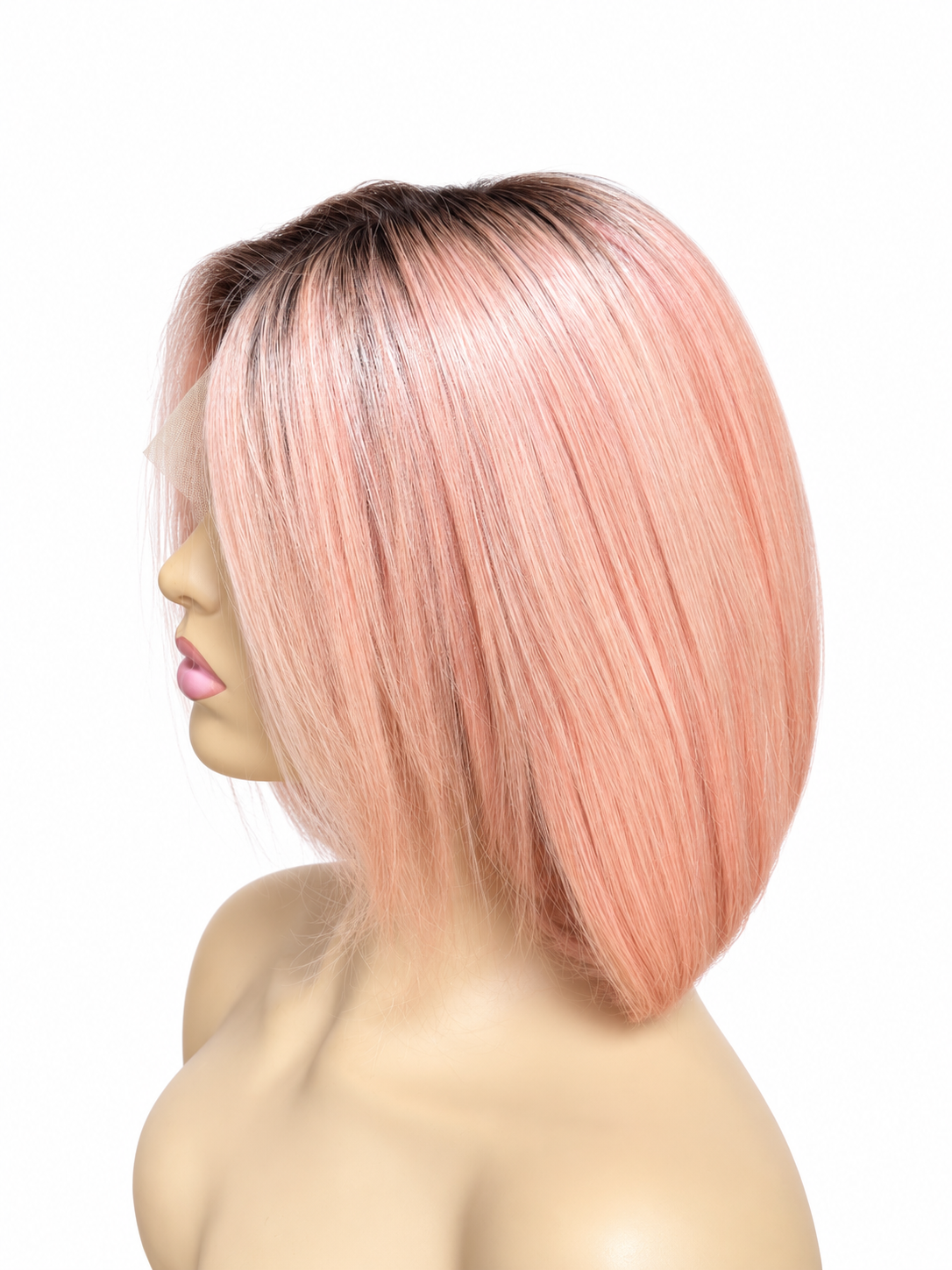Colored 13X4 Frontal sleek Straight finish Bob wigs