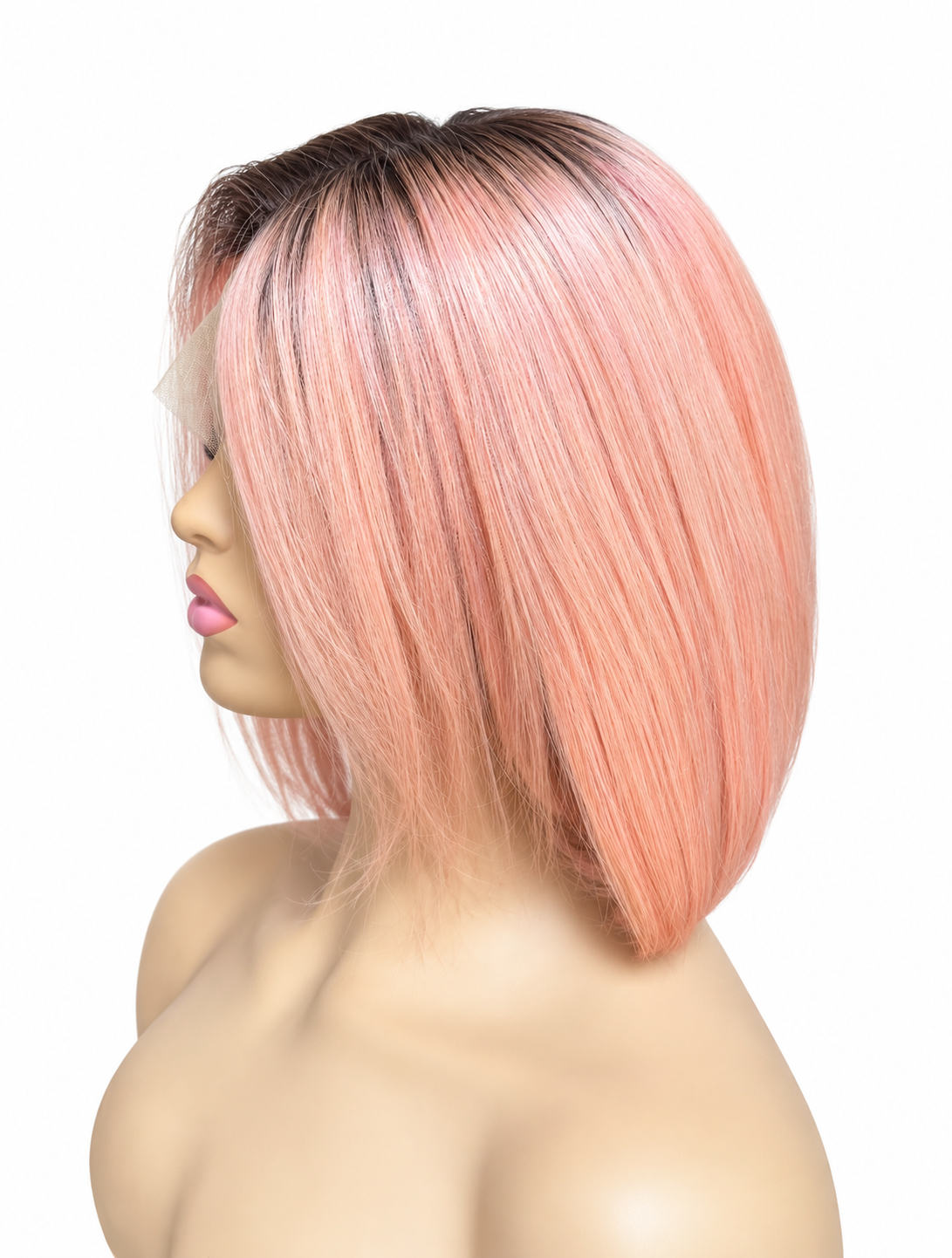 Colored 13X4 Frontal sleek Straight finish Bob wigs