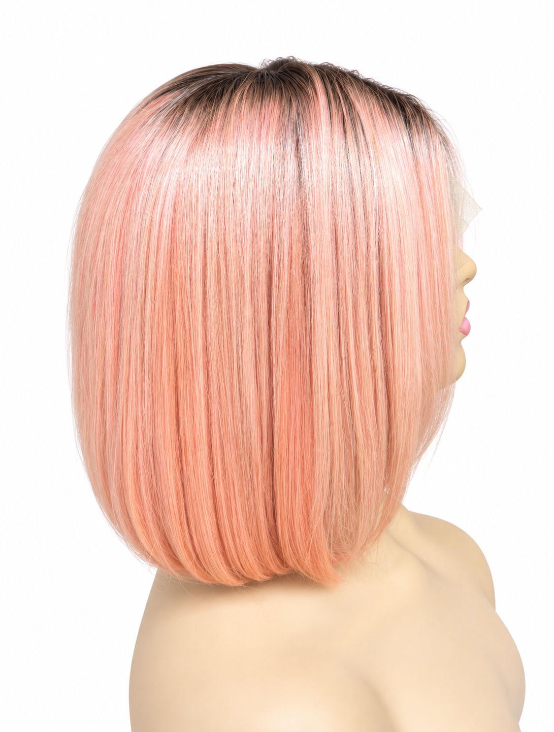 Colored 13X4 Frontal sleek Straight finish Bob wigs
