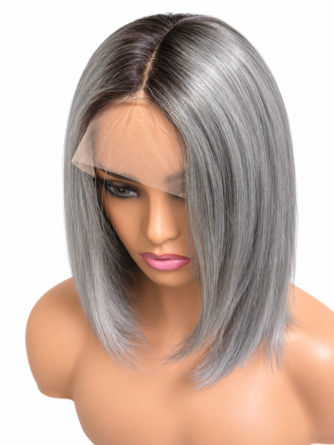 Colored 13X4 Frontal sleek Straight finish Bob wigs
