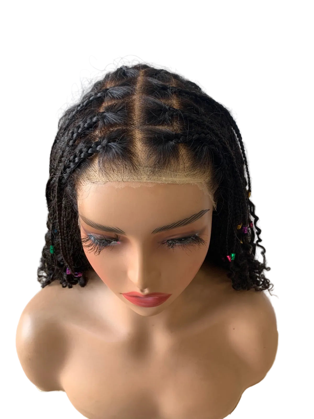 Luxury Half-Braided Deep Curly Glueless 13X6 Lace Front Wig